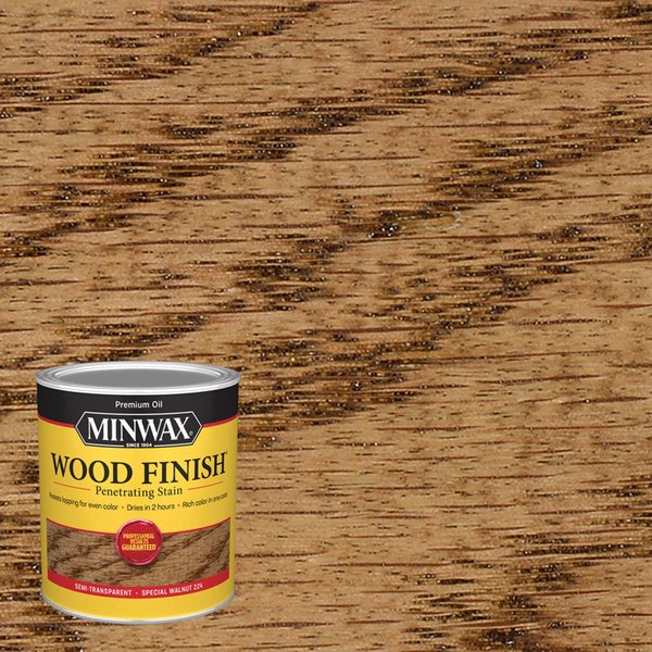 Minwax Wood Finish Semi-Transparent Special Walnut Oil-Based Penetrating Wood Stain 1 qt 70006444